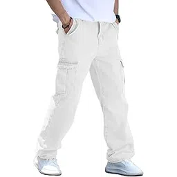 avanova Men’s Cargo Jeans Slim Fit | Stylish Stretch Denim Trousers with Multi Pockets | Casual Wear Pants for Men | Comfortable Daily & Office Denim Wear Bottoms (Jeans 250)-picture-42