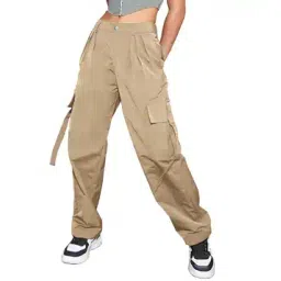 avanova Women Relaxed Fit Cotton Cargo Pants-picture-40