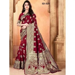AVANTIKA FASHION Ethnic Motifs Woven Design Zari Kanjeevaram Saree-picture-39