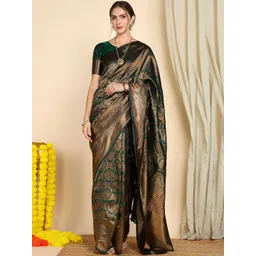 AVANTIKA FASHION Ethnic Motifs Zari Art Silk Handloom Kanjeevaram Saree-picture-19