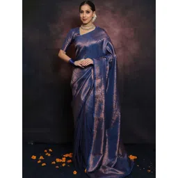 AVANTIKA FASHION Ethnic Motifs Zari Kanjeevaram Saree-picture-30