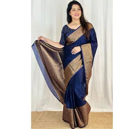 AVANTIKA FASHION Ethnic Motifs Zari Kanjeevaram Saree-picture-31