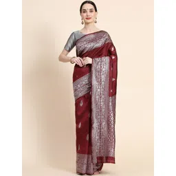 AVANTIKA FASHION Floral Woven Design Zari Pure Silk Kanjeevaram Saree-picture-18