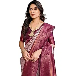 avantika fashion Women's Kanjivaram Soft Silk Banarasi Sarees With Blouse Piece For Women-picture-49