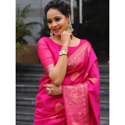 AVANTIKA FASHION Woven Design Zari Border Kanjeevaram Saree-picture-32