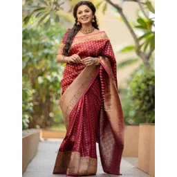 AVANTIKA FASHION Woven Design Zari Kanjeevaram Saree-picture-40