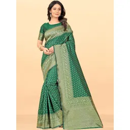 AVANTIKA FASHION Woven Design Zari Pure Silk Handloom Kanjeevaram Saree-picture-11