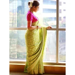 AVANTIKA FASHION Woven Design Zari Pure Silk Handloom Kanjeevaram Saree image 3