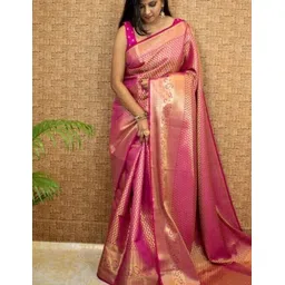 avantika fashion Woven Kanjivaram Pure Silk, Art Silk Saree-picture-16