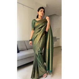 avantika fashion Woven Kanjivaram Pure Silk, Art Silk Saree-picture-11
