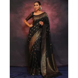avantika fashion Woven Kanjivaram Pure Silk, Art Silk Saree-picture-13