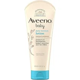 Aveeno Baby Daily Moisture Lotion Fragrance Free 8 Ounce (Pack of 2)-image-37