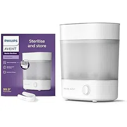 Philips Avent Sterilizer I No.1 Brand Recommended by Moms Worldwide | Kills 99.9%* Germs in 10 mins Cycle with Natural Steam Sterilization I Stays Sterile Upto 24hrs* | SCF291/00-picture-12