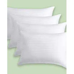 avi Set of 4 Striped Microfiber Filled Bed Pillows 27" x 17"-picture-36