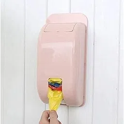 AVIARA™ Wall Mount Container Holder Garbage Bag Dispenser Recycle Bag Storage Box Waste Collection Bin Doors Hanging, Rubbish Desktop Boxes Holder (Heavy Quality)(Multicolor) (1Pcs)-picture-26