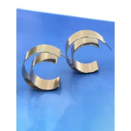 Aviksha Creations Golden Big Hoops image 2