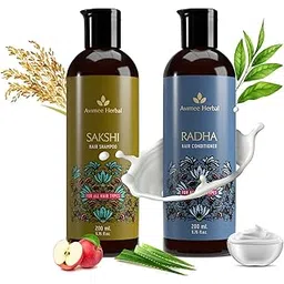 Avimee Herbal Hair Cleanser Combo : Sakshi Hair Cleanser (200ml) & Radha Hair Conditioner (200 ml)-image-18
