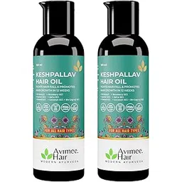 Avimee Herbal Keshpallav Hair Oil For Men & Women | Promotes Hair Growth & Reduces Hair Fall | With Rosemary, Castor, Amla, Coconut and Bhringraj Oil | Mineral Oil Free (Pack of 2)-image-10