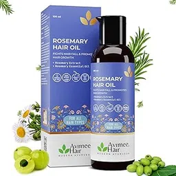 Avimee Herbal Rosemary Hair Oil | For Hair Growth, Hair Fall Control and Dandruff | 100% Pure & Natural | Mineral Oil Free | 100mL-image-9