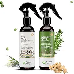 Avimee Herbal Rosemary Water & Rice Water Combo | Hair Growth Spray + Skin Toner | With Natural Extracts | For Dandruff, Frizz & Glowing Skin-image-12