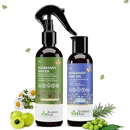 Avimee Herbal Super Saver Combo for Hair Growth & Hair Fall | Rosemary Water (200mL) | Rosemary Oil (100mL)-image-1