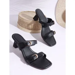 AVIVASTYLE Women Open Toe Block Sandals With Buckles-picture-40