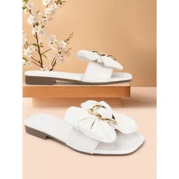 AVIVASTYLE Women Open Toe Flats with Bows-picture-28