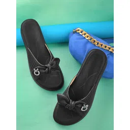 AVIVASTYLE Women Printed Open Toe Flats with Bows-picture-37