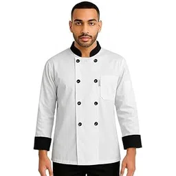 avneel - a comfortable uniform Full Sleeves Chef Coat for Men | Double-Breasted Chef Coat With Reversible Closure | Comfortable & Stylish |-picture-47
