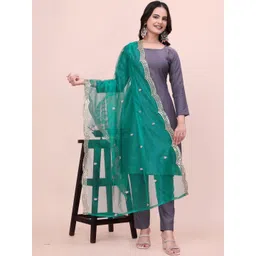AVNISA ENTERPRISE Embroidered Dupatta with Thread Work-picture-38