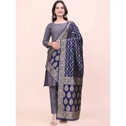 AVNISA ENTERPRISE Ethnic Motifs Woven Design Dupatta-picture-12