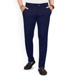 Avomoda Men Comfort Regular Fit Mid-Rise Trousers-picture-41
