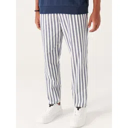 AVVA Men Striped Trousers-picture-16