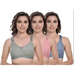 avyaya Pack of 3 Women Full Coverage Non Padded Bra-picture-19
