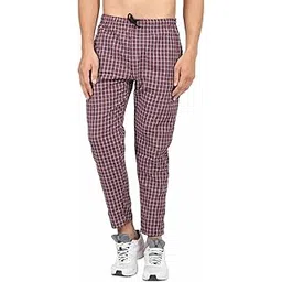 awala fashion Generic Men's Cotton Checkered Pajama, Pyjama, Blue, Red and Yellow (Pack of 1)-picture-38