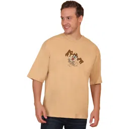 AWARA BACHA Men Looney Tunes Printed Drop-Shoulder Sleeves T-shirt-picture-36