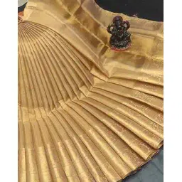 awesome Women Floral Pattern Saree with Contrast Zari Border-picture-36