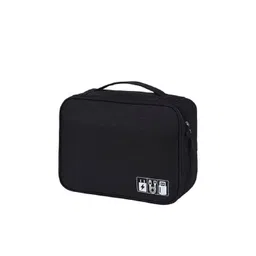 Awestuffs Unisex Black Travel Gadget Organizer-picture-29