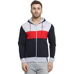 awg all weather gear Men's Rich Cotton Hooded Multicolor Winter Hoodie Regular Fit Sweatshirt with Zip (AWG-SSLZ83-XXL,Multicolour,XX-Large)-picture-31