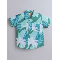 AWW HUNNIE Boys Comfort Floral Opaque Printed Casual Shirt-picture-37