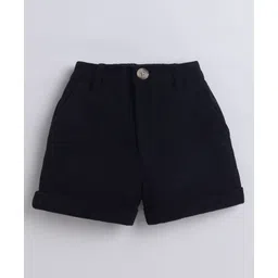 Aww Hunnie Corduroy Ribbed Shorts - Blue-picture-14