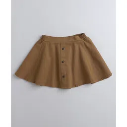 Aww Hunnie Front Button Detail Tutu Skirt - Brown-picture-18