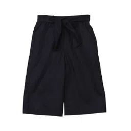 AWW HUNNIE Girls Mid-Rise Smart Loose Fit Plain Culottes Trousers-picture-35