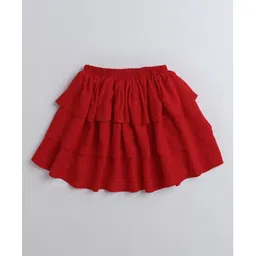 Aww Hunnie Layered Tutu Skirt - Red-picture-28