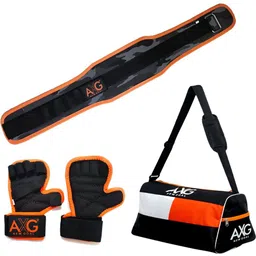 axg new goal Superior Gym Combo (Including Bag, Belt (Large) and Gloves Size Large) Fitness Accessory Kit Kit-picture-21