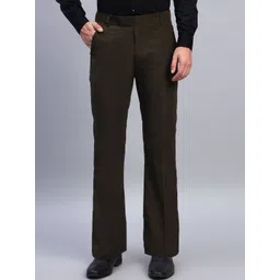 AXNIS Men Comfort Easy Wash Bootcut Mid-Rise Trousers-picture-27