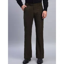 AXNIS Men Relaxed Straight Leg Bootcut Formal Trousers-picture-27