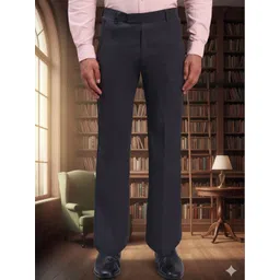 AXNIS Men Relaxed Straight Leg Easy Wash Pleated Trousers-picture-24