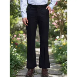 AXNIS Men Relaxed Straight Leg Easy Wash Pleated Trousers-picture-28