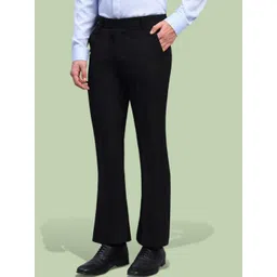 AXNIS Men Relaxed Straight Leg Wrinkle Free Trousers image 2